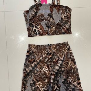 Very cute set with animal print